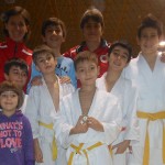 Foto di gruppo degli atleti della Sakura Judo il 10.01.15 a Ravenna